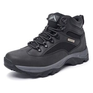 CC-Los Mens Waterproof Hiking Boots Outdoor Relaxed Fit Lightweight Black 14